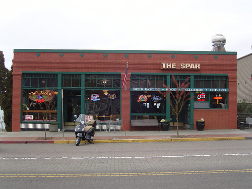 The Spar as she sits today. Built in 1916 on the site of the Old Tacoma Saloon.